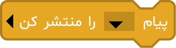 بلوک «پیام ... را منتشر کن»