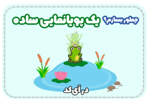 پویانمایی قورباغه در آی کد با برنامه نویسی